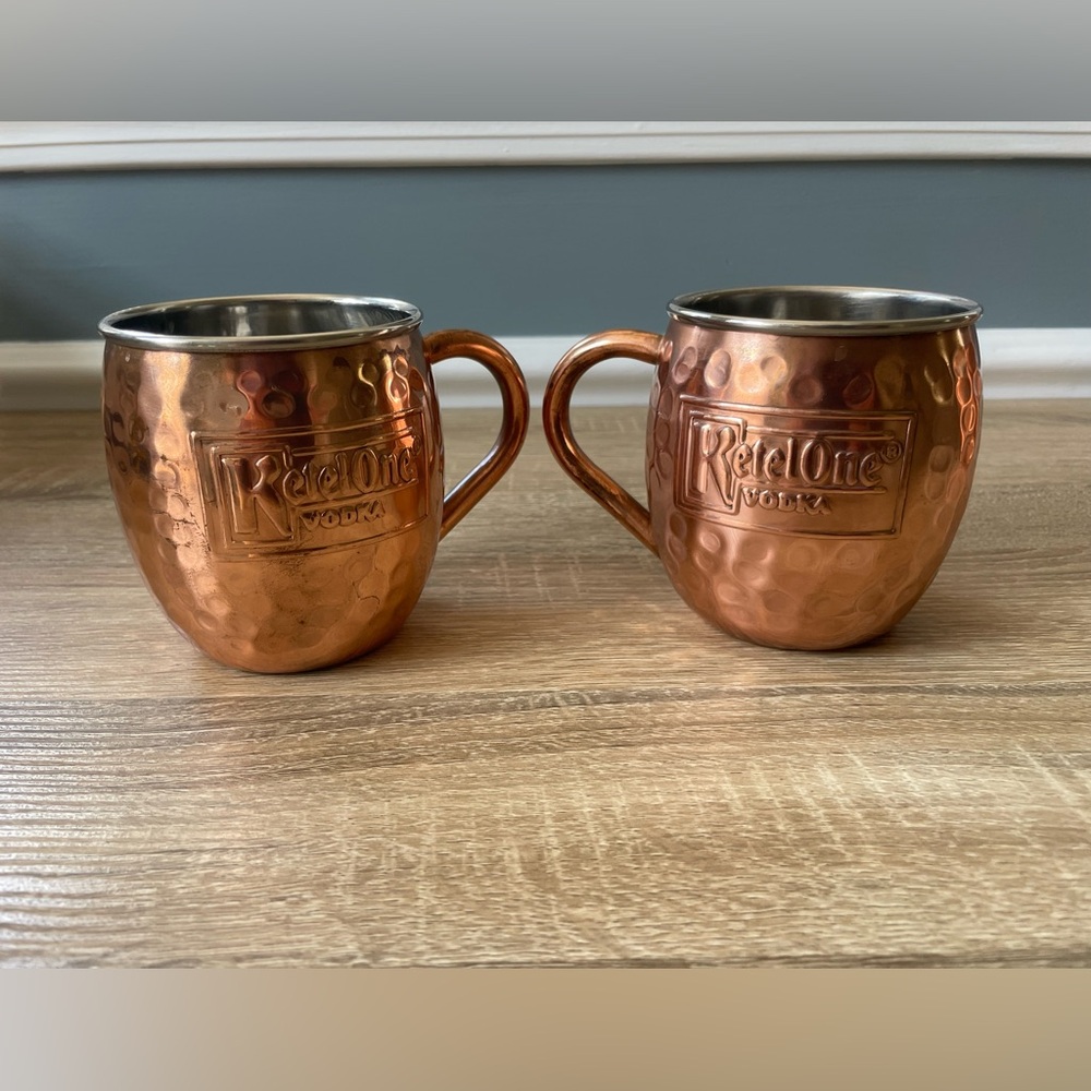 Ketel One Hammered Copper Mugs Set